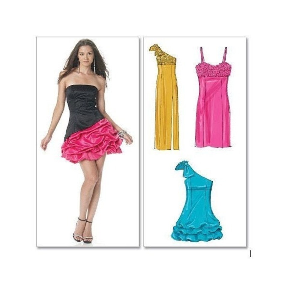McCalls‎ Sewing Pattern 6283 MP417 Dress Gown Prom Teen Adult Size 6-12